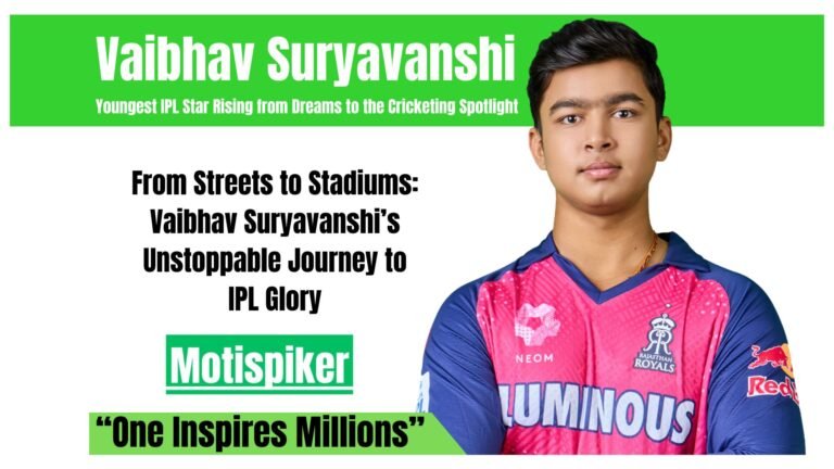 Vaibhav Suryavanshi, 14 years, the youngest IPL Debutant from Bihar